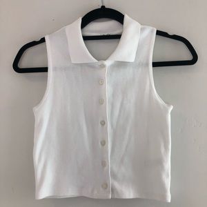 Brandy button down tank